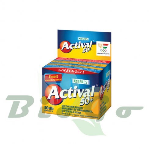 Vásároljon Béres actival 50+ filmtabletta emelt d-vitaminnal 120db terméket - 6.536 Ft-ért