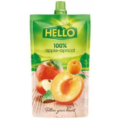 Vásároljon Hello alma-sárgabarack 100% 200ml terméket - 162 Ft-ért