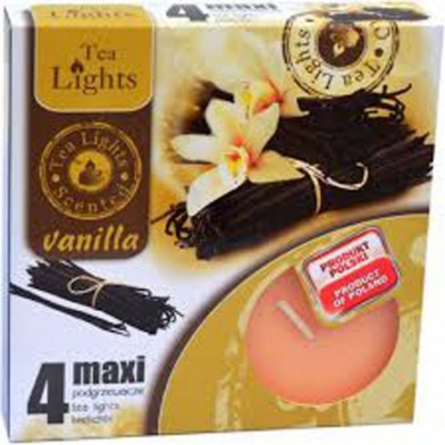 Vásároljon Illatos teamécses tl4 maxi vanília 4db terméket - 470 Ft-ért