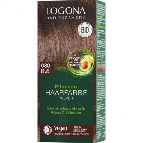 Vásároljon Logona bio növényi hajfesték por natúr barna 100g terméket - 3.152 Ft-ért