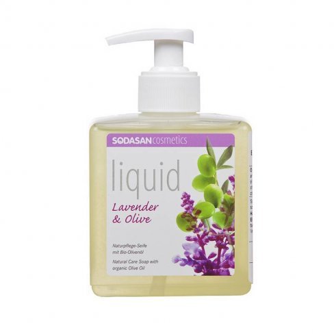 Vásároljon Sodasan bio folyékony szappan pumpás levendula-olíva 300ml terméket - 1.489 Ft-ért