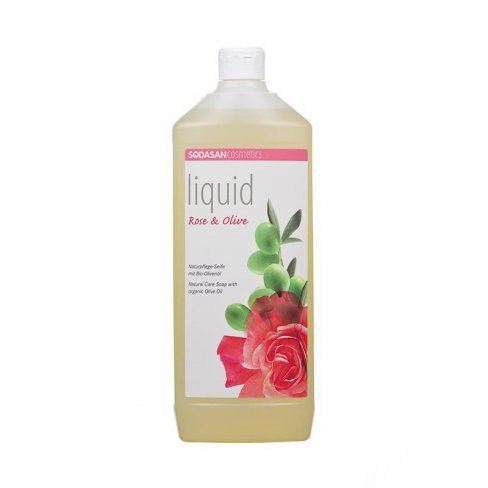 Vásároljon Sodasan bio folyékony szappan rózsa-olíva 1000ml terméket - 2.979 Ft-ért