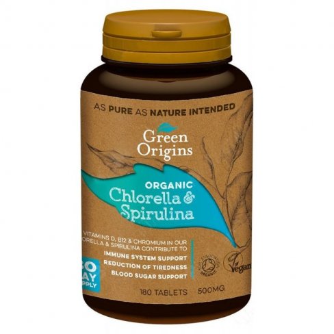 Vásároljon Green origins bio chlorella és spirulina tabletta 180 db 500 mg-os terméket - 5.417 Ft-ért