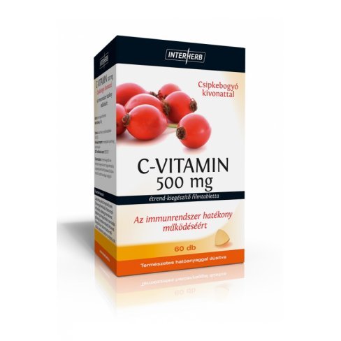 Vásároljon Interherb  c-vitamin 500mg tabletta 60db terméket - 1.113 Ft-ért