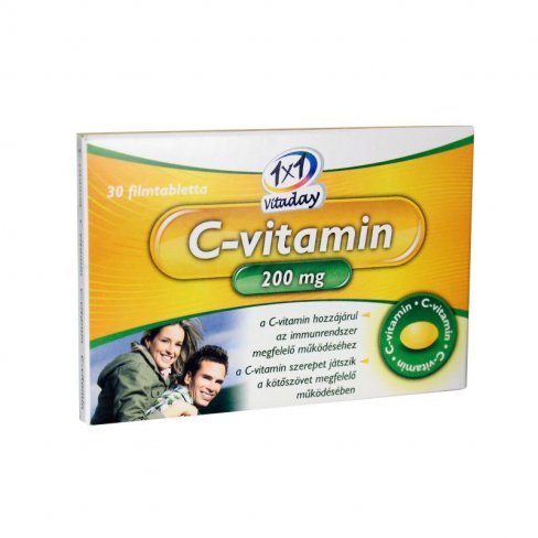 Vásároljon 1x1 vitaday c-vitamin 200mg filmtabletta 30db terméket - 460 Ft-ért