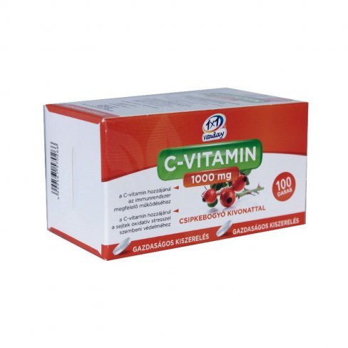 Vásároljon 1x1 vitaday c-vitamin csipkebogyós 1000mg  tabletta 100db terméket - 2.915 Ft-ért