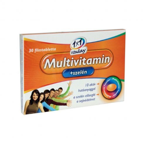 Vásároljon 1x1 vitaday multivitamin+szelén tabletta 30db terméket - 502 Ft-ért