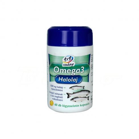 Vásároljon 1x1 vitaday omega-3 halolaj 1000 mg kapszula 60db terméket - 1.966 Ft-ért