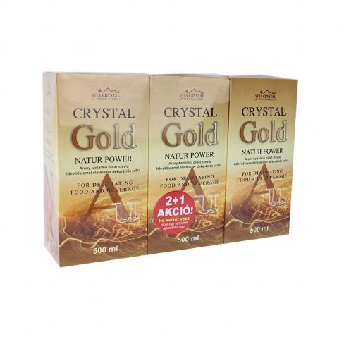 Vásároljon 2db crystal gold natur power 500ml+1db crystal gold natur power 500ml ajándék terméket - 11.327 Ft-ért