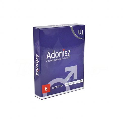 Vásároljon Adonisz 6 potencianövelő férfiaknak étrendkiegészítő 6db terméket - 7.210 Ft-ért