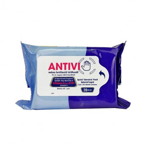 Vásároljon Antivi törlőkendő nedves fertőtlenítő 20db terméket - 749 Ft-ért