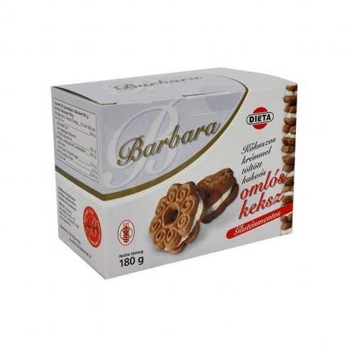 Vásároljon Barbara gluténmentes keksz kókuszos krémmel 180g terméket - 904 Ft-ért