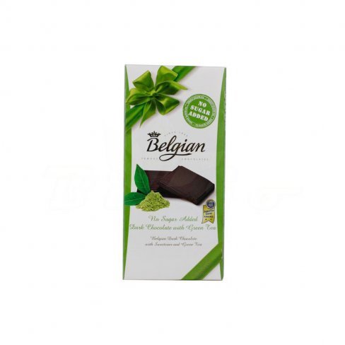 Vásároljon Belgian étcsokoládé zöldteás hozzáadott cukor nélküli 100g terméket - 951 Ft-ért