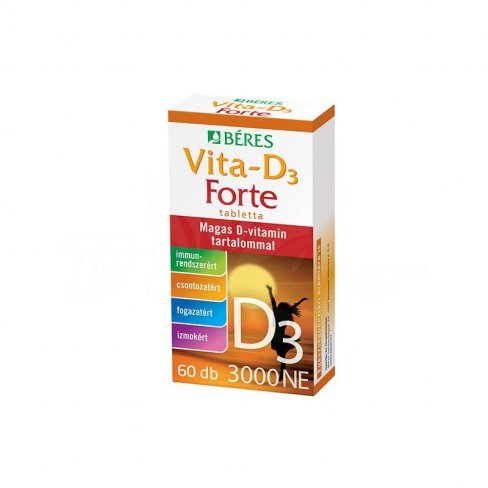 Vásároljon Béres vita-d3 forte 3000ne tabletta 60db terméket - 2.146 Ft-ért