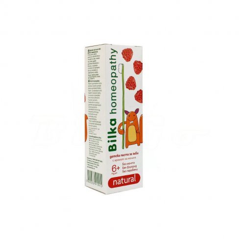 Vásároljon Bilka homeopátiás fogkrém málna 6+ 50ml terméket - 1.021 Ft-ért