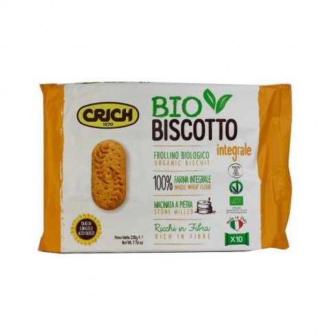 Vásároljon Bio crich keksz 100% teljes kiőrlésű liszttel 220g terméket - 957 Ft-ért