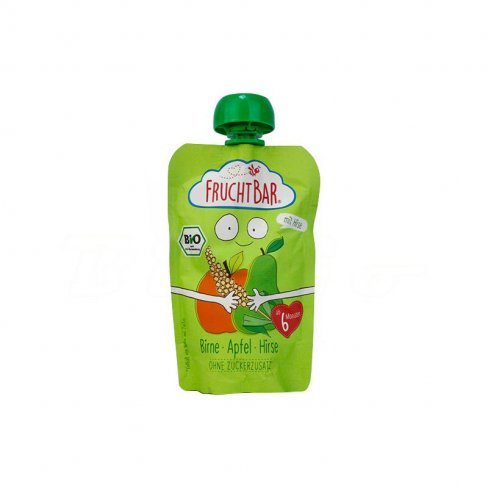 Vásároljon Bio fruchtbar bébidesszert körte-alma és kölessel 100g terméket - 492 Ft-ért