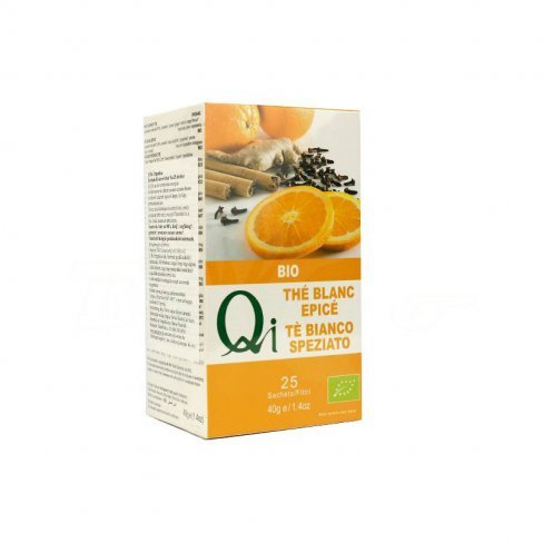 Vásároljon Bio qi organikus fairtrade fűszeres fehér tea 25db terméket - 1.382 Ft-ért