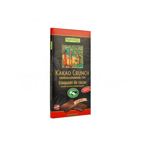 Vásároljon Bio rapunzel kakaó crunch 70% keserű táblás csoki 80g terméket - 995 Ft-ért