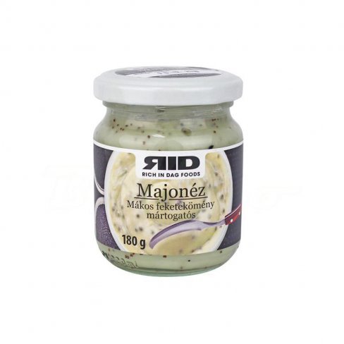 Vásároljon Bio rid majonéz mákos feketekömény mártogatós 180g terméket - 949 Ft-ért