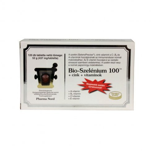 Vásároljon Bio-szelénium 100+cink tabletta 120db terméket - 6.425 Ft-ért