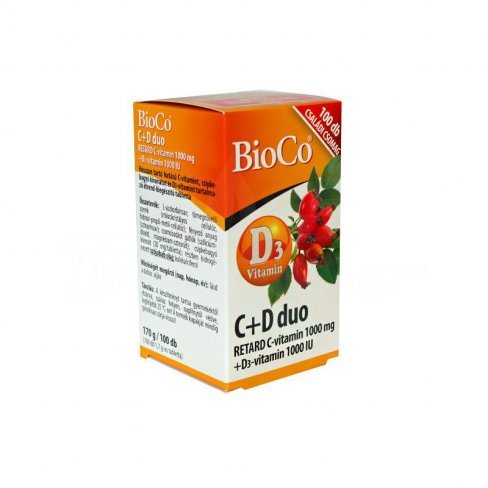 Vásároljon Bioco c-d vitamin duo tabletta 100db terméket - 2.668 Ft-ért