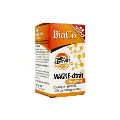 Vásároljon Bioco magne-citrát+b6 vitamin megapack 90db terméket - 3.710 Ft-ért