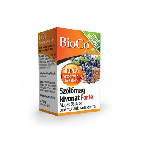 Vásároljon Bioco szőlőmag forte tabletta 100db terméket - 3.651 Ft-ért