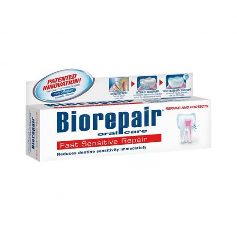 Vásároljon Biorepair fast sensitive repair fogkrém 75ml terméket - 1.429 Ft-ért