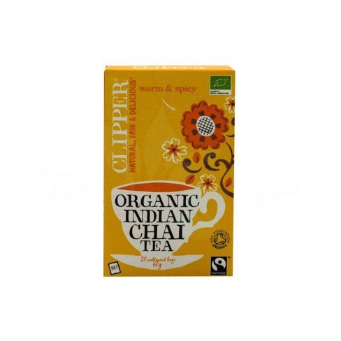 Vásároljon Clipper bio fairtrade indian chai tea 20x3 g 60g terméket - 949 Ft-ért