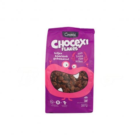 Vásároljon Cornexi chocexi flakes csokoládés gabonapehely teljeskiőrlés 250g terméket - 329 Ft-ért