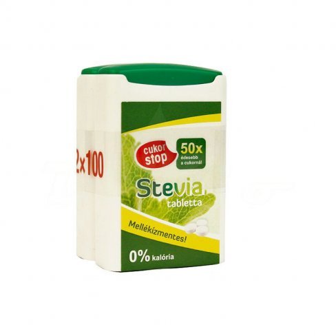 Vásároljon Cukor stop stevia tabletta 50x édesebb 200db terméket - 1.572 Ft-ért