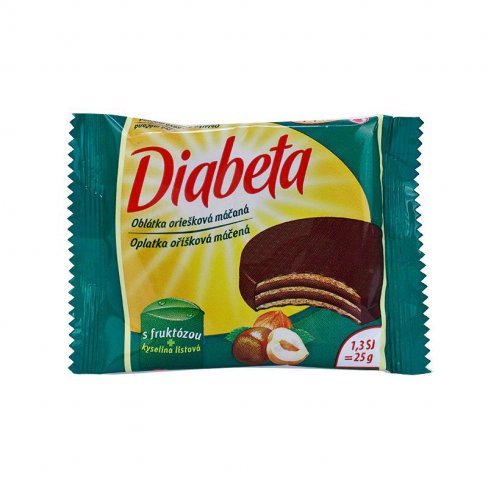 Vásároljon Diabeta mogyorókrémes tallér csokiba mártott 25g terméket - 174 Ft-ért