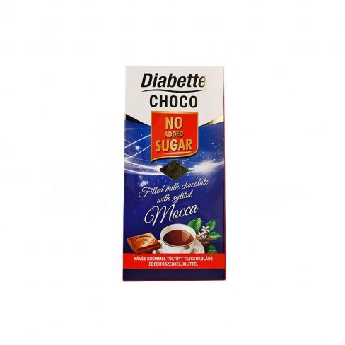 Vásároljon Diabette choco nas kávés krémmel töltött tejcsokoládé édesítőszerekkel 80g terméket - 653 Ft-ért