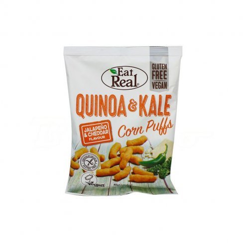Vásároljon Eat real quinoa és fodros kel snack jalapeno és cheddar sajt 40g terméket - 411 Ft-ért