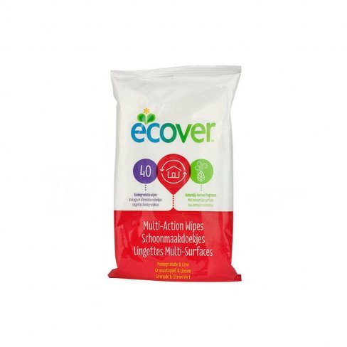 Vásároljon Ecover öko törlőkendő többfunkciós- gránátalma és lime illat 40db terméket - 815 Ft-ért