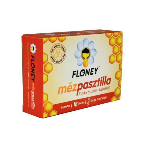 Vásároljon Floney mézpasztilla lándzsás útifű-kakukkfű 18db terméket - 2.043 Ft-ért