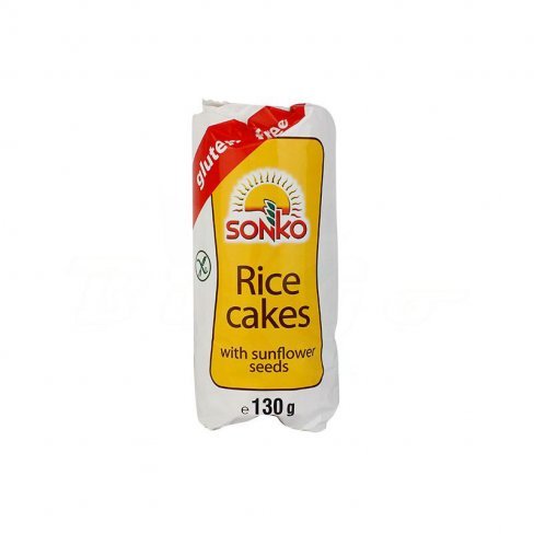 Vásároljon Gluténmentes sonko puffasztott rizskeksz napraforgó magokkal 130g terméket - 283 Ft-ért