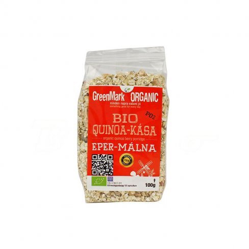 Vásároljon Greenmark bio quinoa kása eper-málna-földimandula 100g terméket - 420 Ft-ért