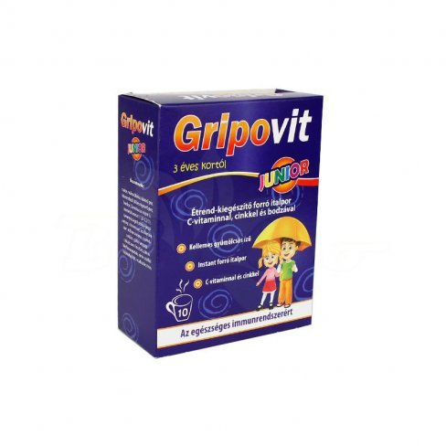 Vásároljon Gripovit junior étrend-kiegészítő italpor c-vit.+cink 10db terméket - 2.424 Ft-ért