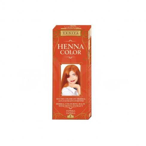 Vásároljon Henna color hajfesték 5 paprika vörös 75ml terméket - 809 Ft-ért