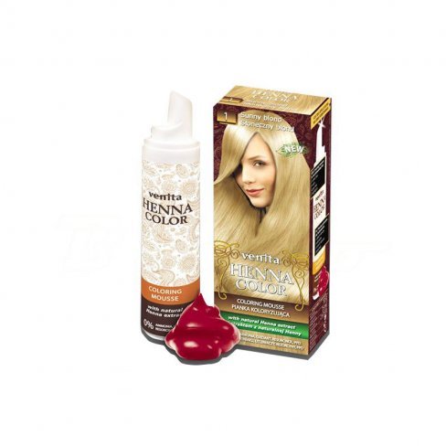 Vásároljon Henna color hajszínező hab nr 1 napszőke 75ml terméket - 1.348 Ft-ért