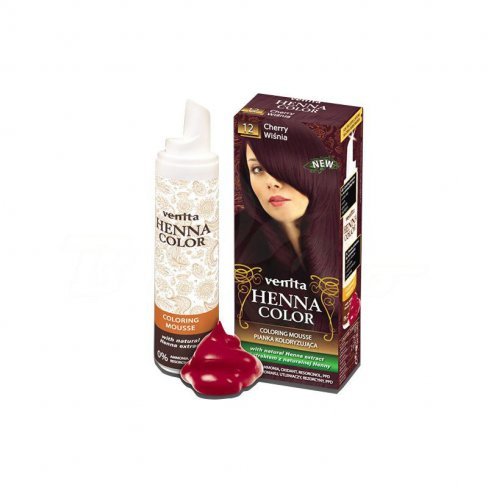 Vásároljon Henna color hajszínezőhab meggyvörös nr.12 75ml terméket - 1.209 Ft-ért