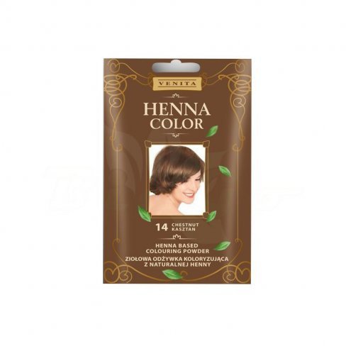 Vásároljon Henna color hajszínezőpor 14 gesztenyebarna 25g terméket - 540 Ft-ért