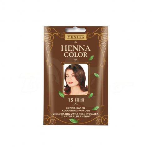 Vásároljon Henna color hajszínezőpor 15 bronz 25g terméket - 540 Ft-ért