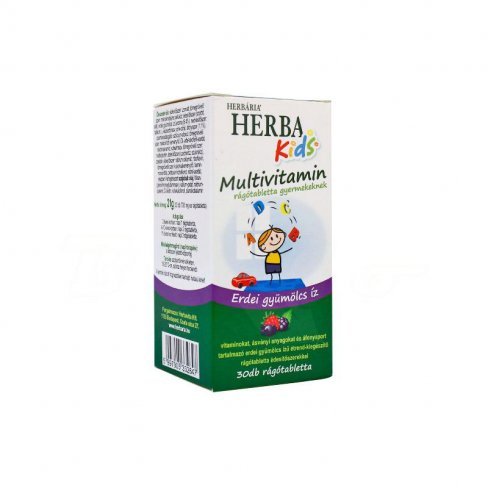 Vásároljon Herbária multivitamin gyermekeknek erdei gyümölcsös tabletta 30db terméket - 1.604 Ft-ért