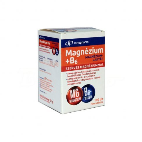 Vásároljon Innopharm magnézium-laktát+b6 filmtabletta 100db terméket - 2.107 Ft-ért