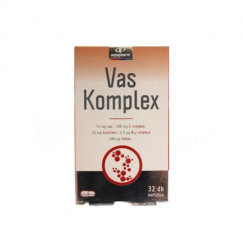 Vásároljon Innopharm vas komplex kapszula 32db terméket - 1.441 Ft-ért