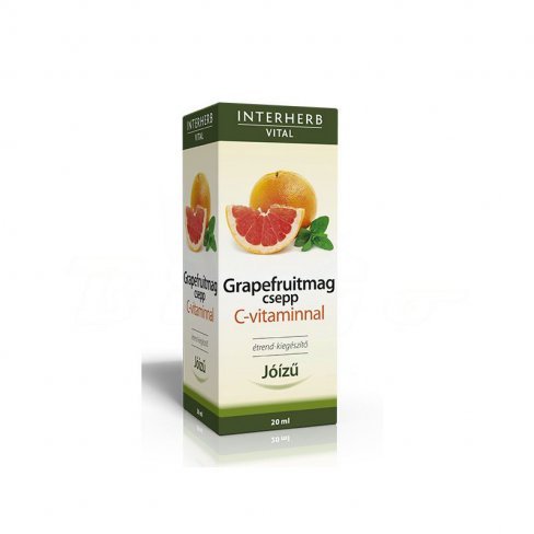 Vásároljon Interherb grapefruitmag csepp c-vitaminnal 20ml terméket - 1.728 Ft-ért