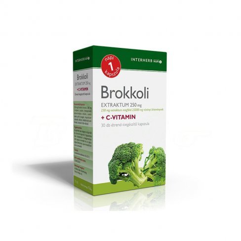 Vásároljon Interherb napi 1 brokkoli extraktum 250mg+c-vitamin kapszula 30db terméket - 1.267 Ft-ért